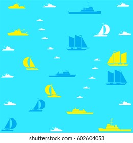 Icons of the ships.Vector illustration