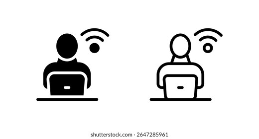 Icons showing freelancers, remote teams, and coworking setups for the digital workspace.