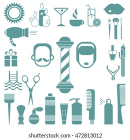 Icons signboard logo set white background isolated monochrome vector