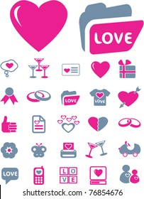 iconos, signos, ilustraciones vectoriales