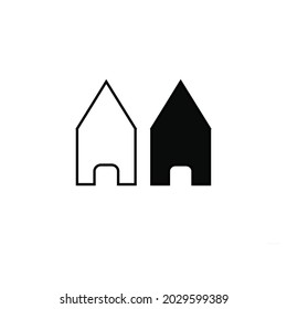Icons and silhouettes, vectors are suitable for use, as websed design elements and home buying and selling banners.
