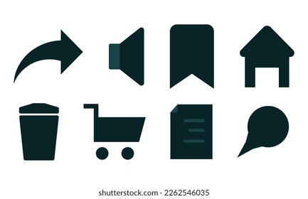 Icons for the site. Vector illustration on a white background.