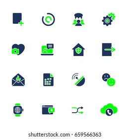 Icons for sites, app, programs. UI  icons