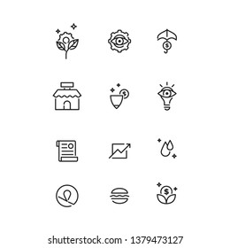 Icons for smart investing/finances/thinking. Clean and Simple.