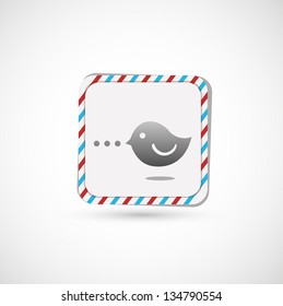 Icons of social network vector