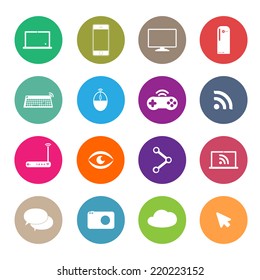 icons social network, vector