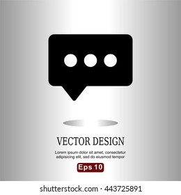 icons speak bubble flat for Web, Mobile and business