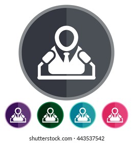 icons speaker flat for Web, Mobile and business