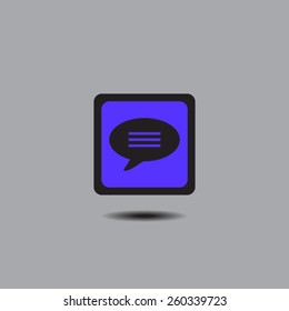 Icons With Speech . Vector illustration