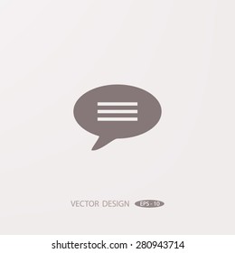Icons With Speech . Vector illustration