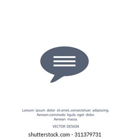 Icons With Speech. Vector illustration