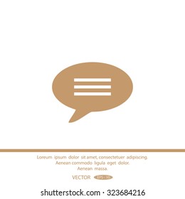 Icons With Speech. Vector illustration