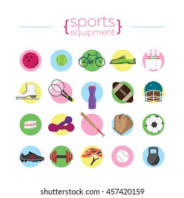 Icons of sports objects