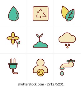 Icons Style Eco icons