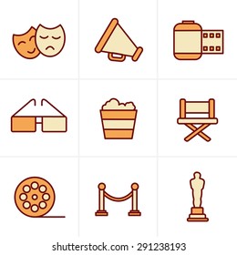 Icons Style Movie Icons Vector design