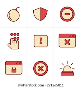 Icons Style  Security icons