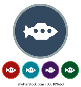 icons submarine for Web and Mobile