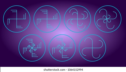Icons of swastika, cotlovrat. 