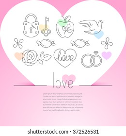 icons symbols of love