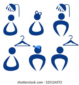 icons, symbols a shower, toilet and changing rooms