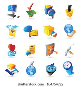 Icons for technology and computer interface. Vector illustration.