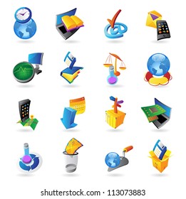 Icons for technology and computer interface. Vector illustration.