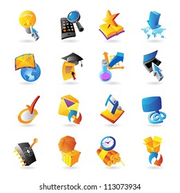 Icons for technology and computer interface. Vector illustration.