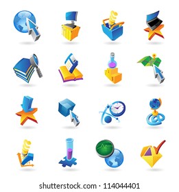 Icons for technology and computer interface. Vector illustration.