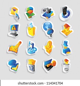 Icons for technology and computer interface. Vector illustration.