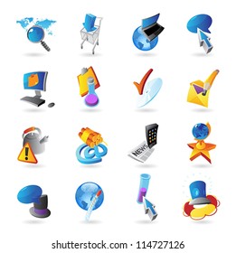 Icons for technology and computer interface. Vector illustration.