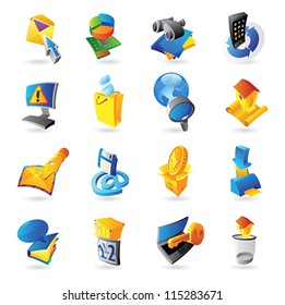 Icons for technology and computer interface. Vector illustration.