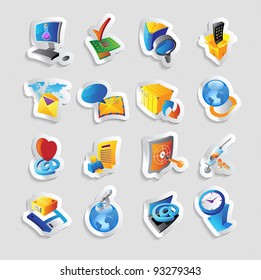 Icons for technology and computer interface. Vector illustration.