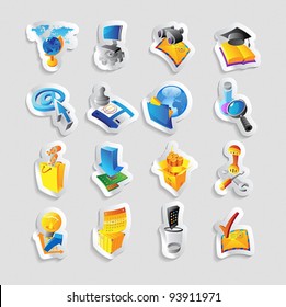 Icons for technology and computer interface. Vector illustration.