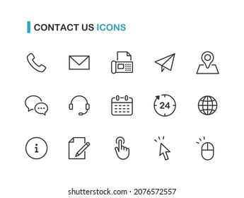 Icons that can be used for inquiries.
