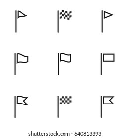 Icons for theme flag. White background