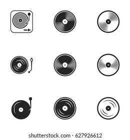 Icons for theme vinyl. White background