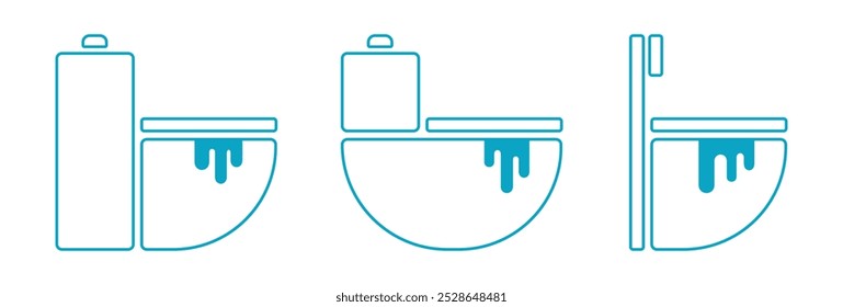 icons of toilet bowls and home appliances