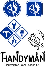 Icons of tools,  logo design