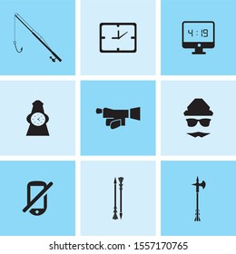 Icons of tools that can be used during hunting