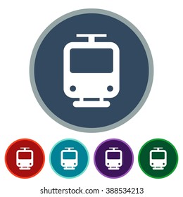 icons train for Web and Mobile