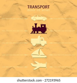 Icons transport 