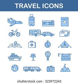 Icons travel color
