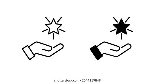 Icons of two value symbols for ethics and business. Represent integrity and worth.