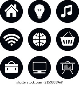 Icons universal set for web and mobile