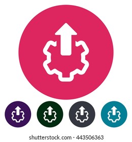 icons upload setup flat for Web, Mobile and business