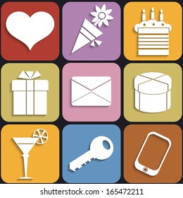 Icons for Valentine's Day