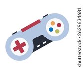 Icons of various handheld gaming consoles and retro-style game controllers