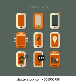 icons Vector illustration of phone