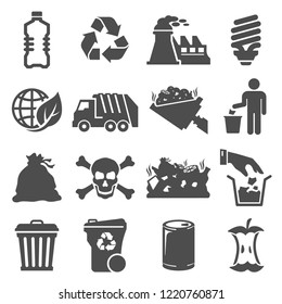 Icons Vector Related Garbage