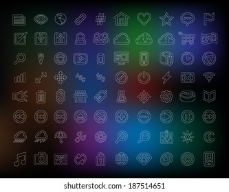 Icons vector set. Can be used for web and applications.